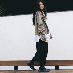 Atsuro Tayama Black Denim Barrel Pants | Japan Runway Minimalist Fit